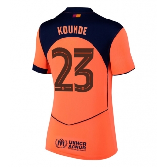 Billige Fotballdrakt Barcelona Jules Kounde #23 Replika Tredjedrakt Dame 2025-26 Kortermet